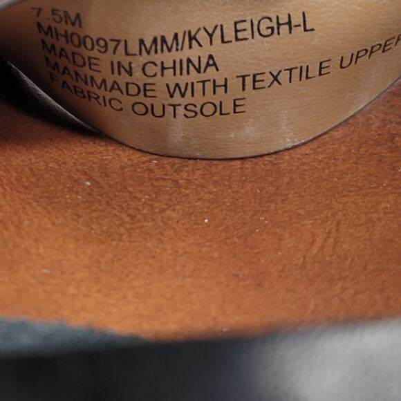 Mia Kyleigh Sandals Womens 7.5 Brown Leopard Suede Leather Platform Ankle Strap - Picture 5 of 13